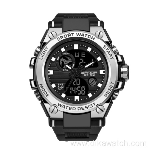 New SANDA 739 Sports Men's Watches Top Brand Luxury Military Quartz Digital Watch Men Waterproof S Shock Clock Relojes Hombre